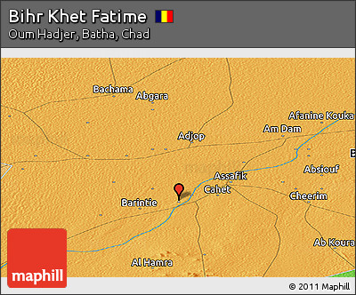 Political Panoramic Map of Bihr Khet Fatime