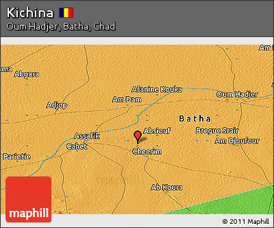 Political Panoramic Map of Kichina