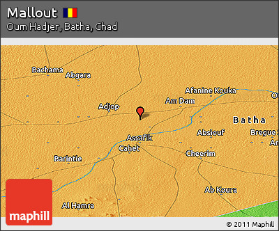 Political Panoramic Map of Mallout