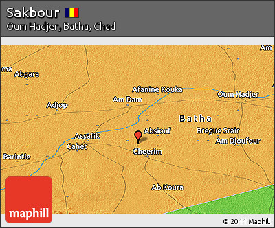 Political Panoramic Map of Sakbour