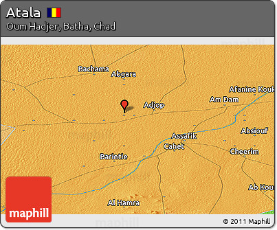 Political Panoramic Map of Atala