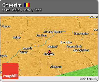 Political Panoramic Map of Chéerim