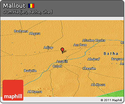 Political Panoramic Map of Mallout