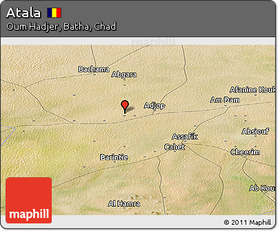 Satellite Panoramic Map of Atala