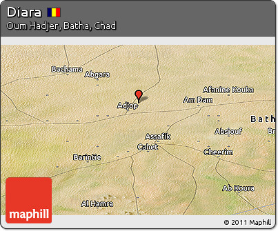 Satellite Panoramic Map of Diara