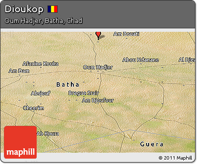 Satellite Panoramic Map of Dioukop