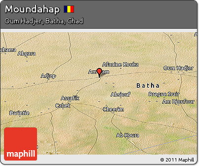 Satellite Panoramic Map of Moundahap