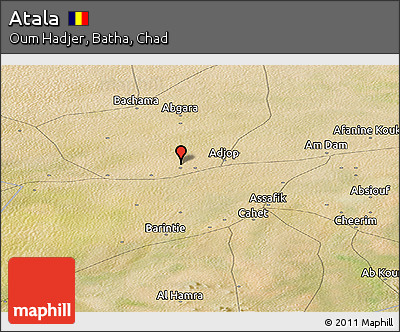 Satellite Panoramic Map of Atala