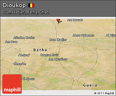 Satellite Panoramic Map of Dioukop