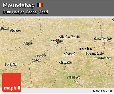 Satellite Panoramic Map of Moundahap