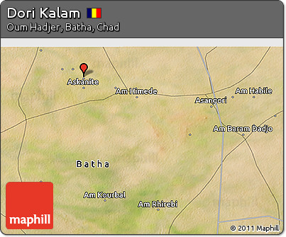 Satellite 3D Map of Dori Kalam