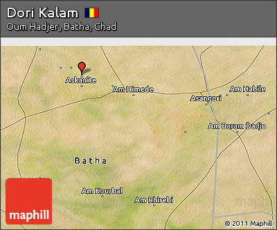 Satellite 3D Map of Dori Kalam