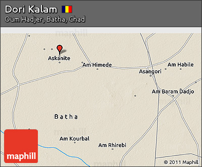 Shaded Relief 3D Map of Dori Kalam