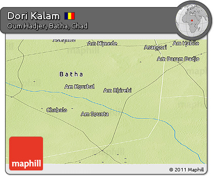 Physical Panoramic Map of Dori Kalam