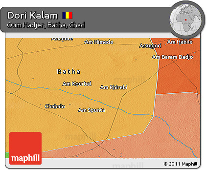 Political Panoramic Map of Dori Kalam