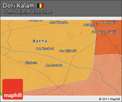 Political Panoramic Map of Dori Kalam