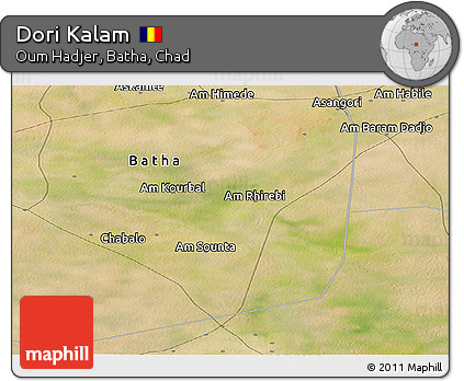 Satellite Panoramic Map of Dori Kalam