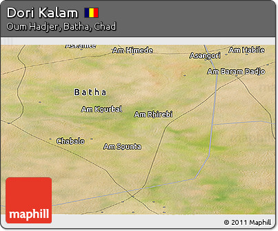 Satellite Panoramic Map of Dori Kalam
