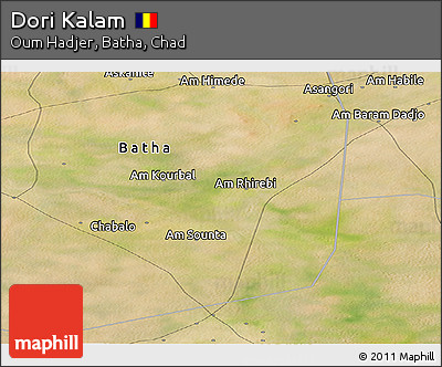 Satellite Panoramic Map of Dori Kalam