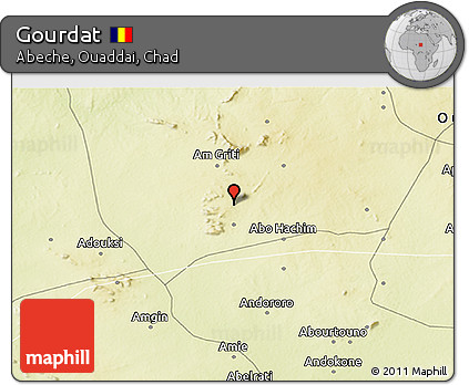 Physical 3D Map of Gourdat