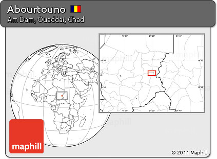 Blank Location Map of Abourtouno