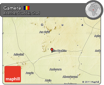Physical Map of Gaméré