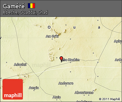 Physical Map of Gaméré