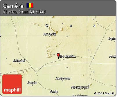 Physical Map of Gaméré