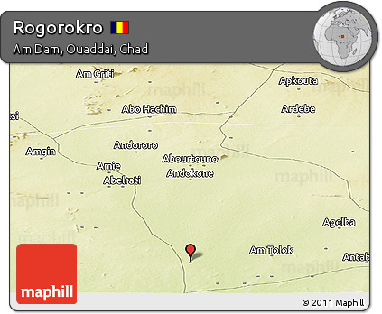 Physical Panoramic Map of Rogorokro