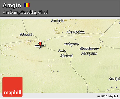 Physical Panoramic Map of Amgin