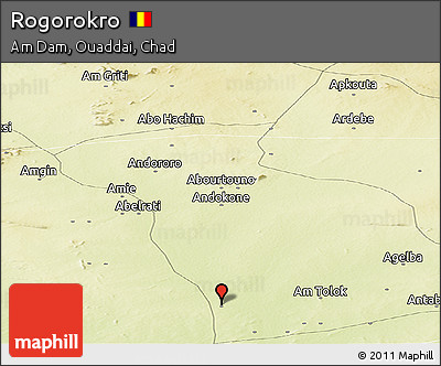 Physical Panoramic Map of Rogorokro