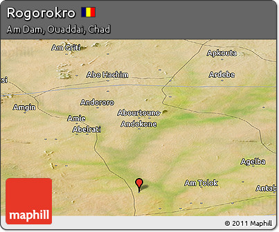 Satellite Panoramic Map of Rogorokro