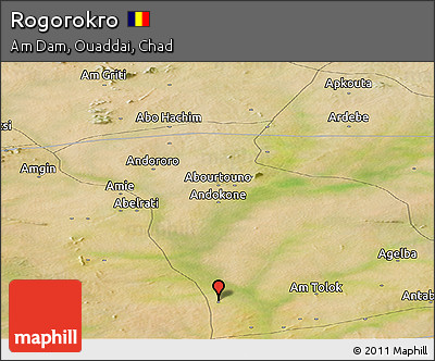 Satellite Panoramic Map of Rogorokro