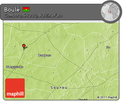 Physical 3D Map of Boulé