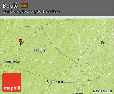 Physical 3D Map of Boulé