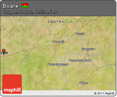 Satellite 3D Map of Boaré