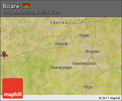 Satellite 3D Map of Boaré