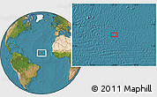 Satellite Location Map of the area around 13° 13' 56" N, 32° 13' 30" W