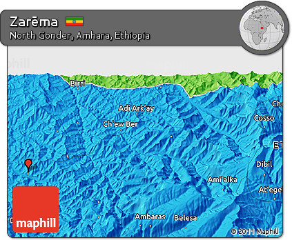 Political 3D Map of Zarēma