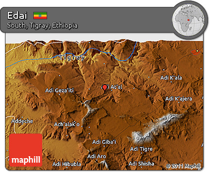 Physical 3D Map of Edai