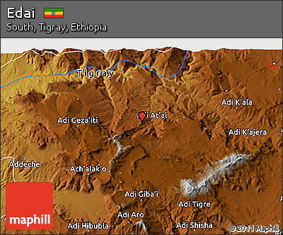 Physical 3D Map of Edai