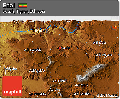 Physical 3D Map of Edai