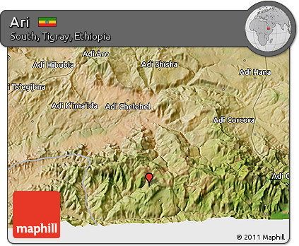 Satellite 3D Map of Ari