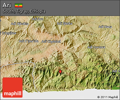 Satellite 3D Map of Ari