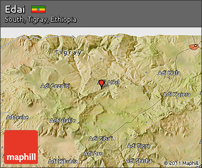 Satellite 3D Map of Edai