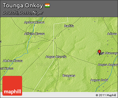 Physical 3D Map of Tounga Onkoy