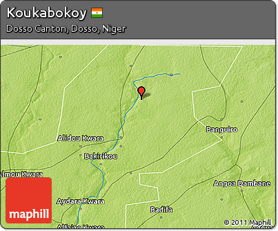 Physical 3D Map of Koukabokoy