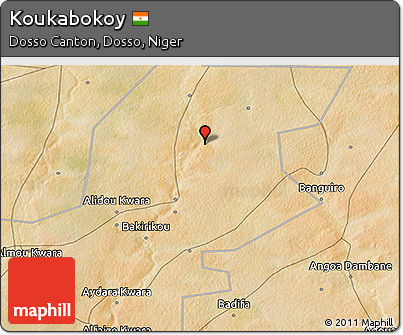 Satellite 3D Map of Koukabokoy