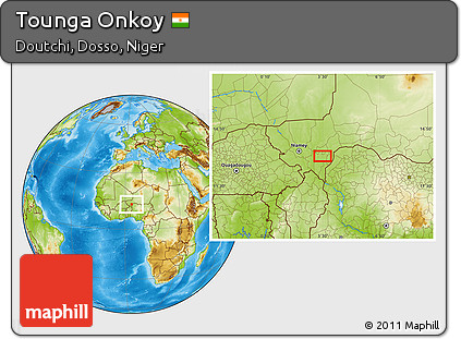Physical Location Map of Tounga Onkoy