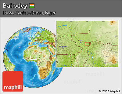 Physical Location Map of Bakodey
